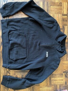 PINK Victoria's Secret Black Quarter-Zip Men's Sweater